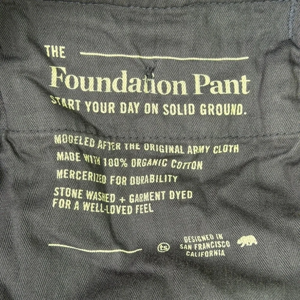 Taylor Stitch The Foundation Pant Mens 30x32 Slim Fit Navy Organic Cotton Chino